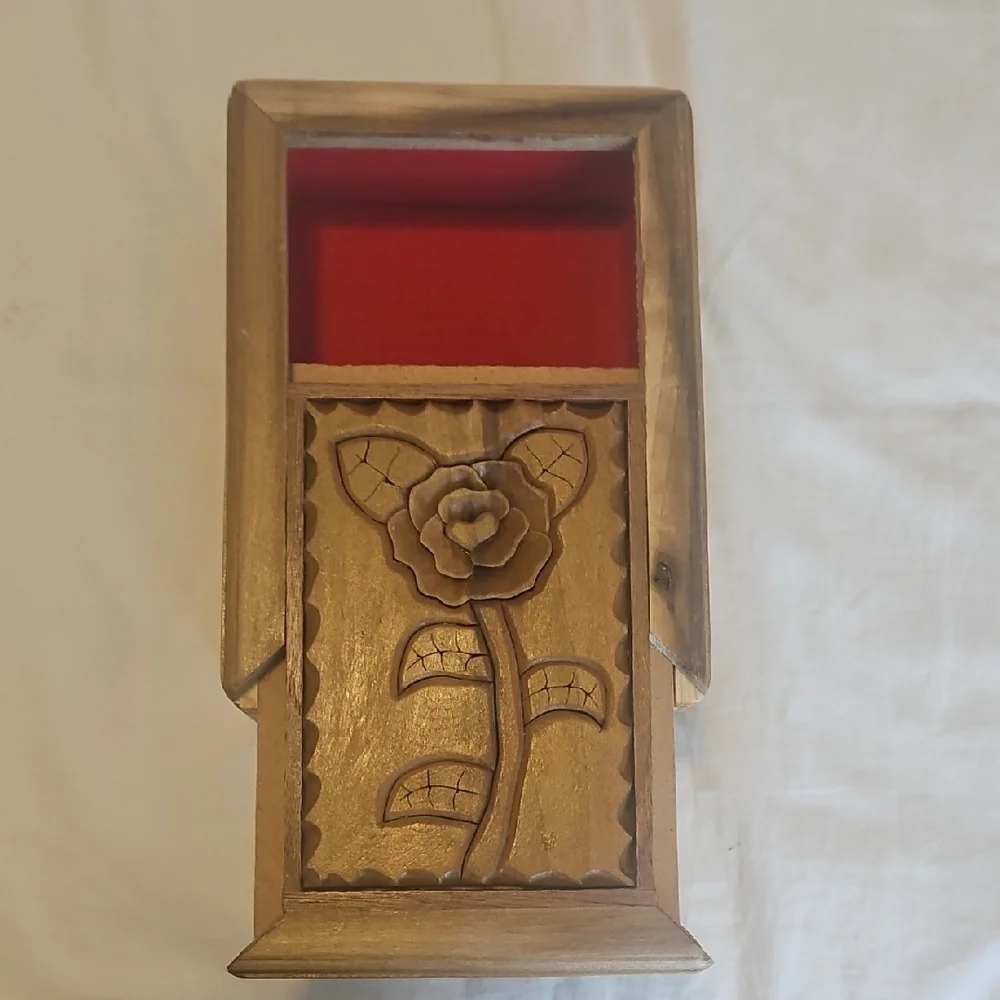 Wooden Carved Flower Box